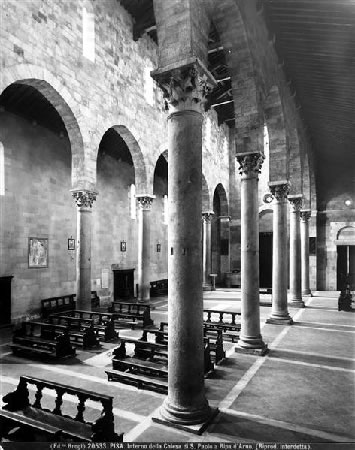 Interno - Chiesa di San Paolo a Ripa d'Arno